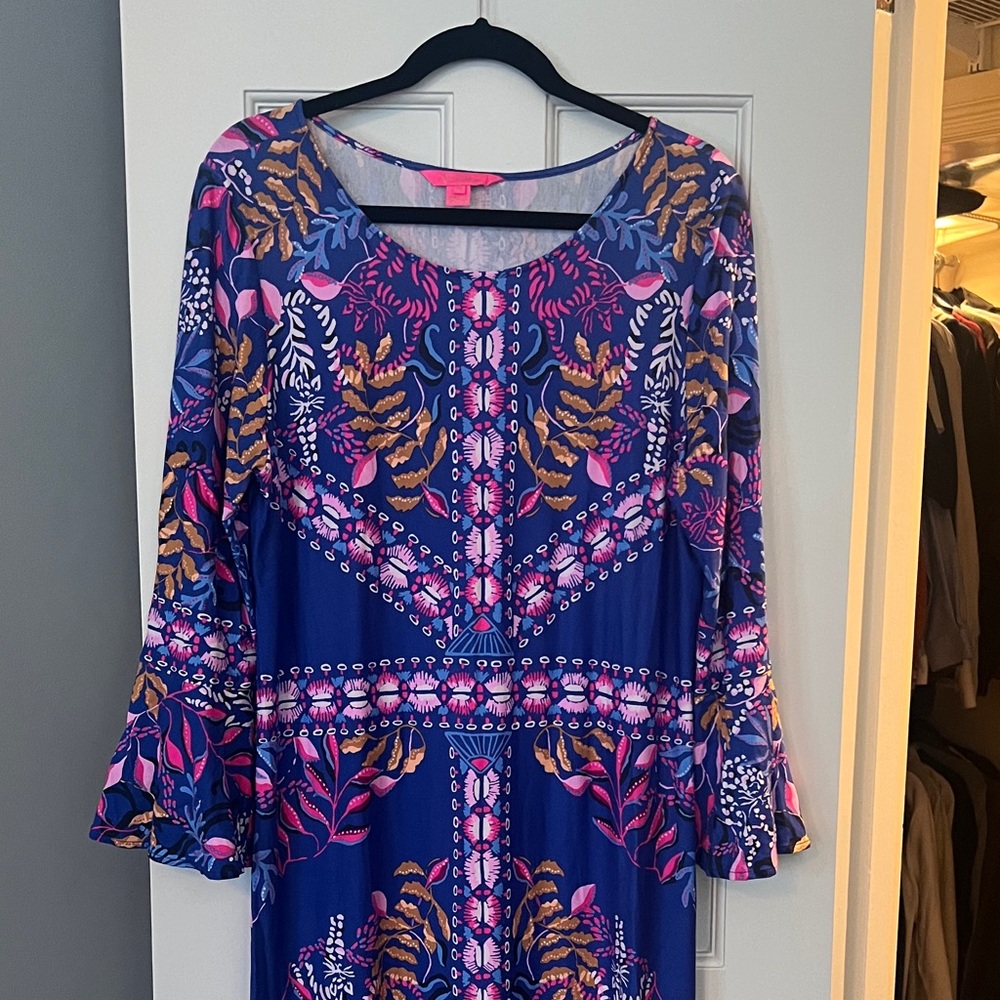 Lilly Pulitzer Vibrant Blue and Pink Blouse